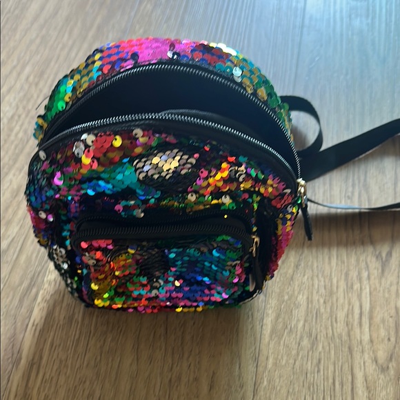 Colorful Sequin Mini Backpack - Picture 2 of 3